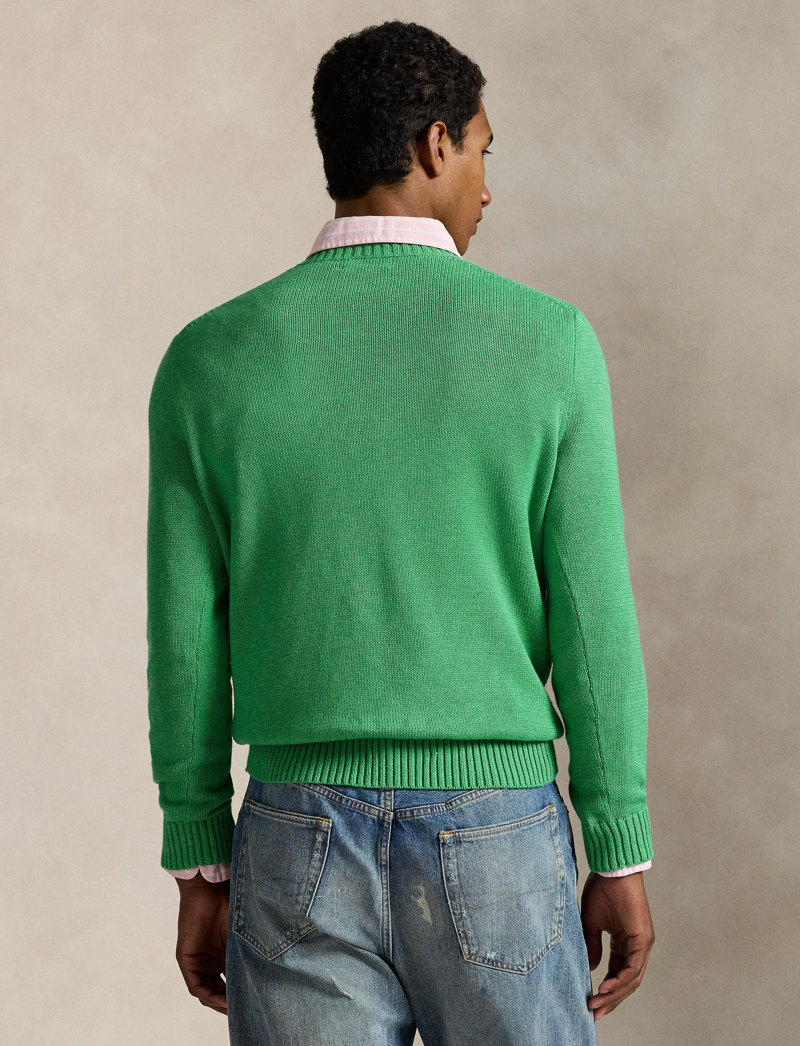Polo Ralph Lauren - COTTON-LSCNPP7GG - pulls col rond - palm green heathe - 2