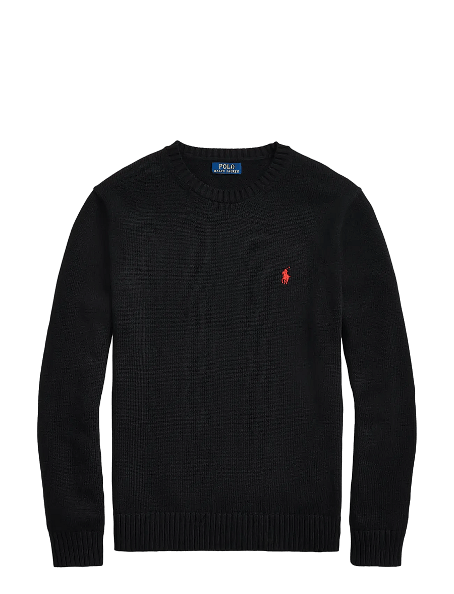 Polo Ralph Lauren - COTTON-LSCNPP7GG - round necks - polo black - 1