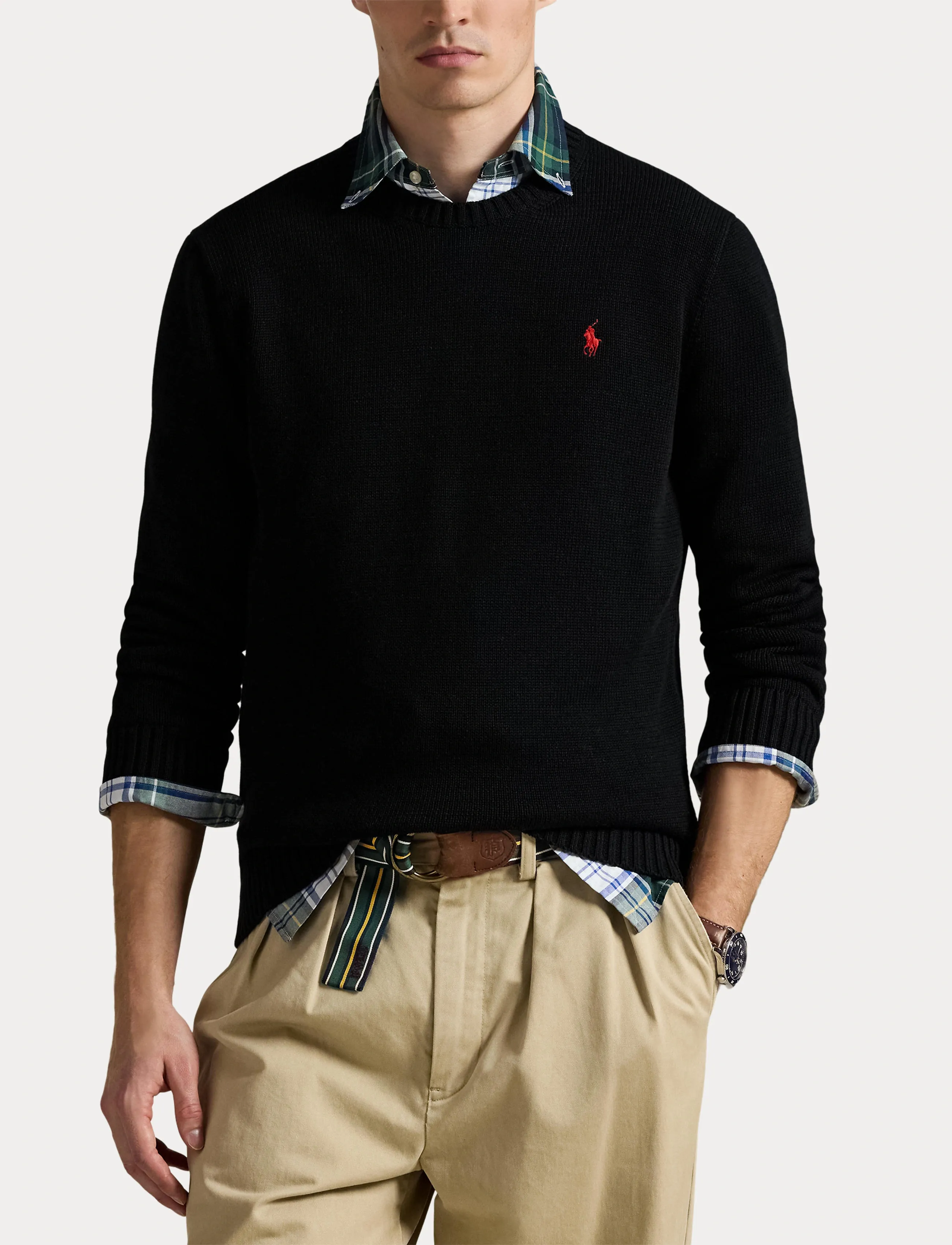 Polo Ralph Lauren - COTTON-LSCNPP7GG - pulls col rond - polo black - 5