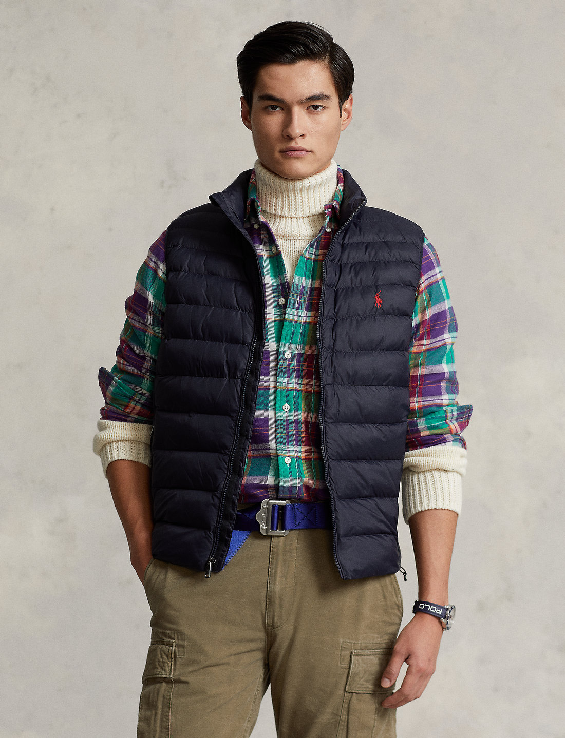 Ralph lauren vest jacket sales