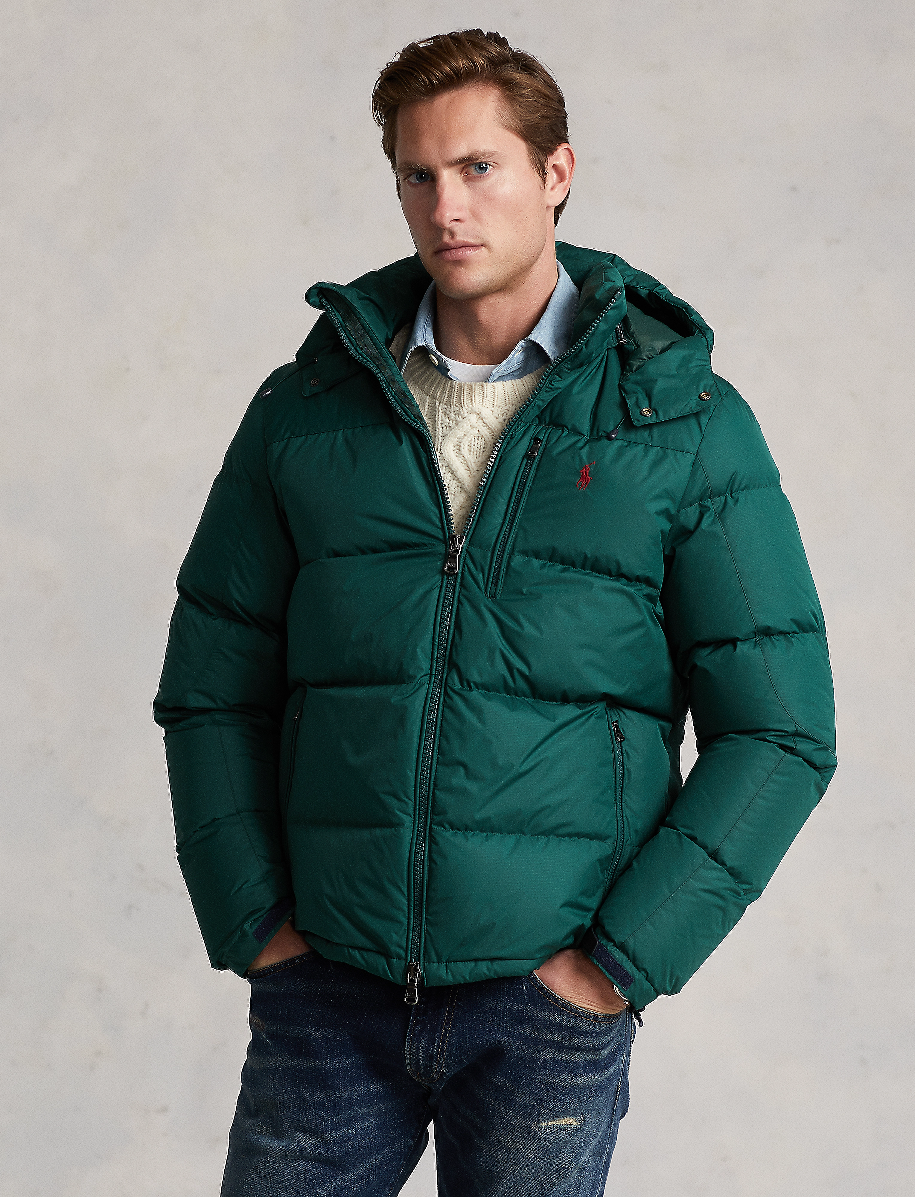 Polo Ralph Lauren - Water-Repellent Down Jacket - college green - 2