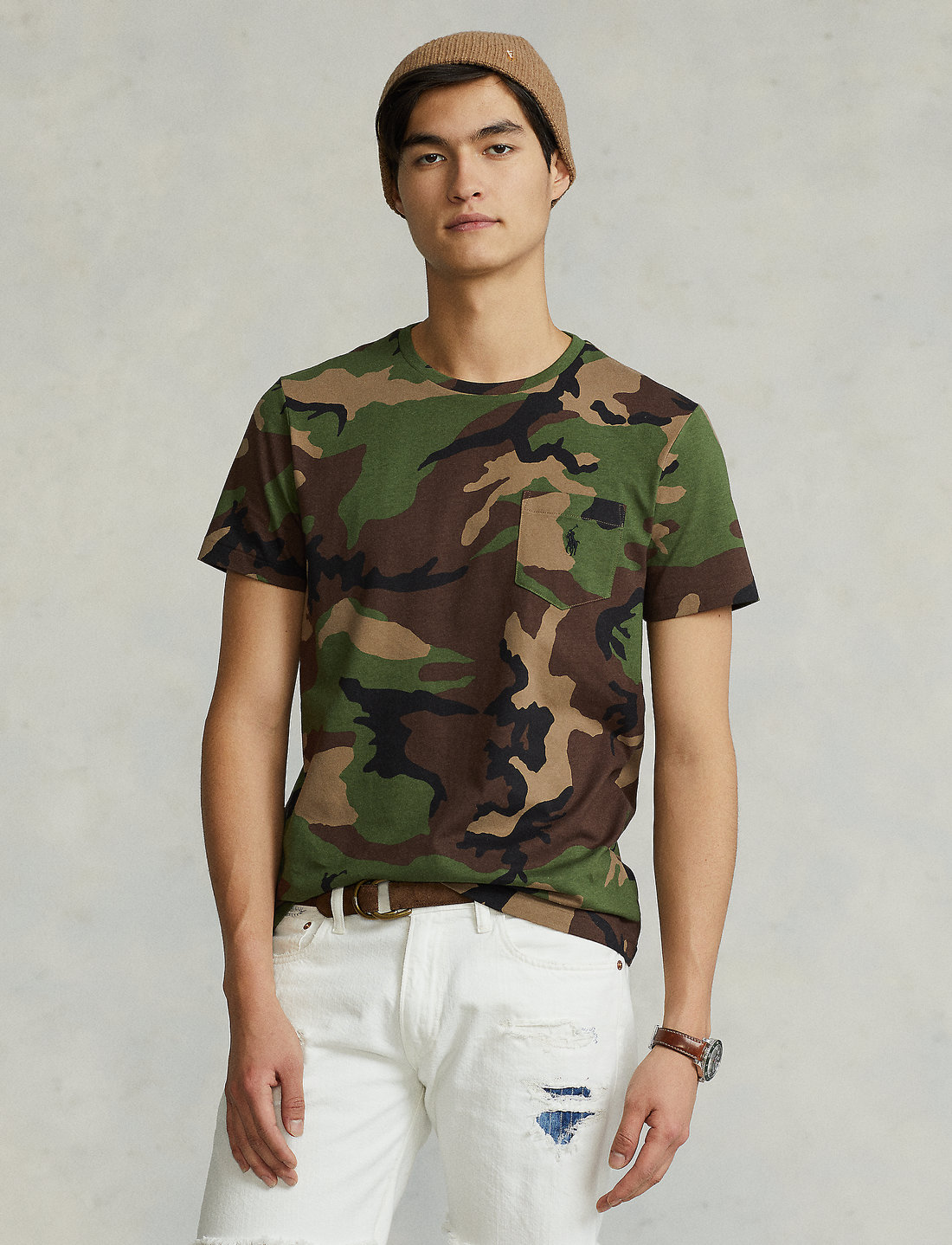 Polo Ralph Lauren Custom Slim Fit Camo Pocket T shirt T Shirts