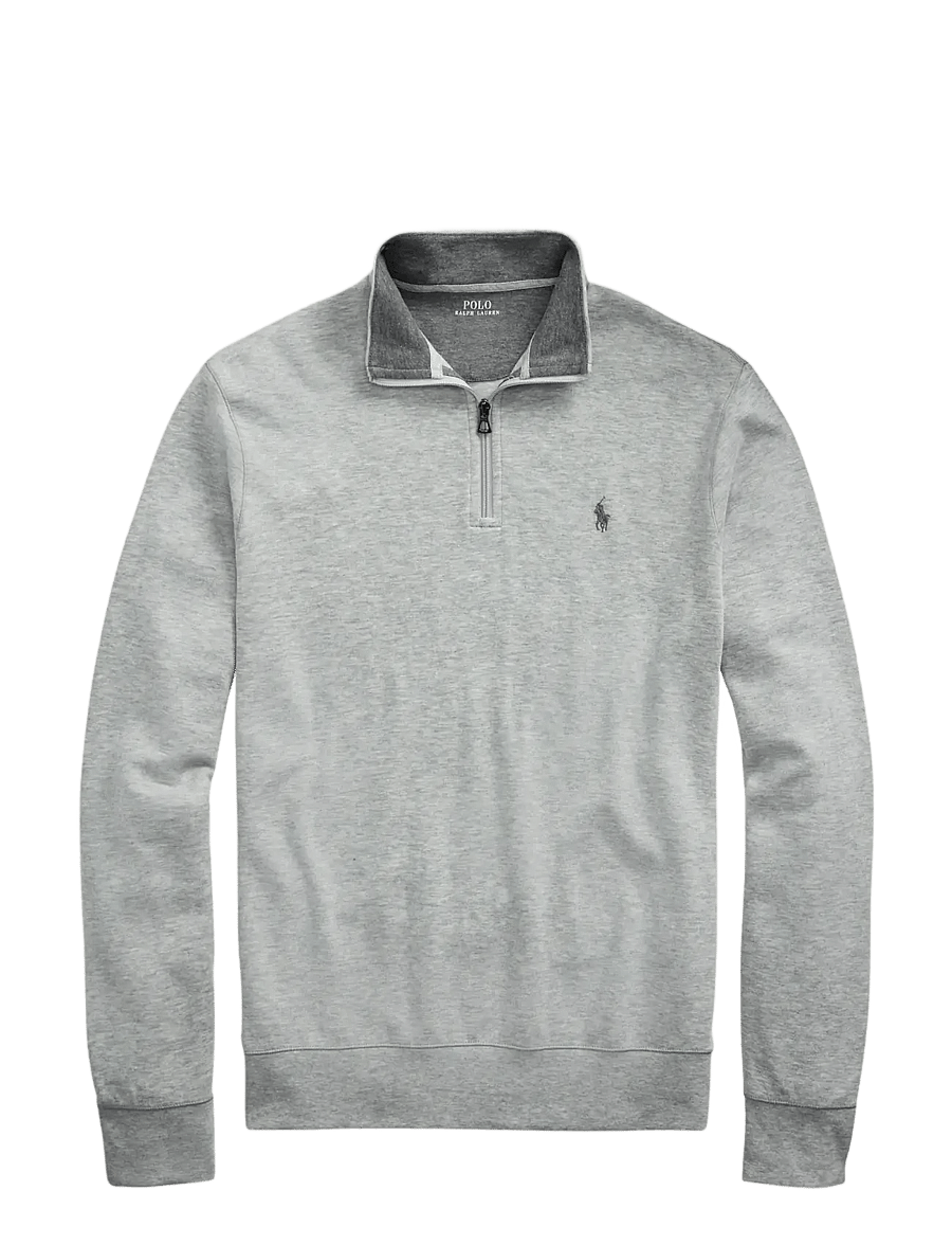 Polo Ralph Lauren - DOUBLE KNIT JERSEY-LSL-KNT - half zip - andover heather/c - 1