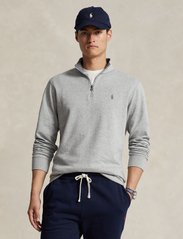 Polo Ralph Lauren - Luxury Jersey Quarter-Zip Pullover - shop by occasion - andover heather/c - 0