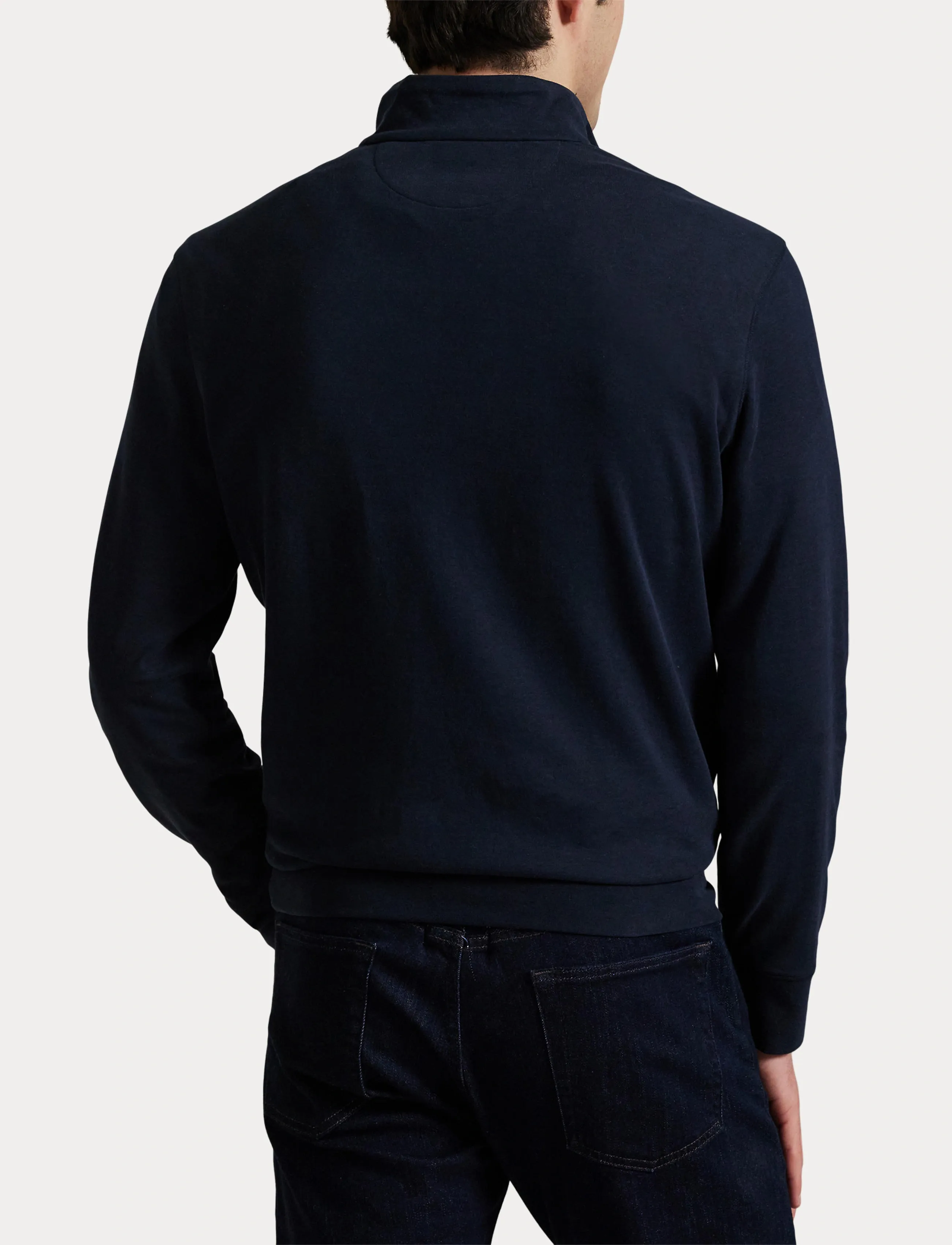 Polo Ralph Lauren Luxury Jersey Quarter-Zip Pullover - Strickmode - AVIATOR NAVY/C967 / navy