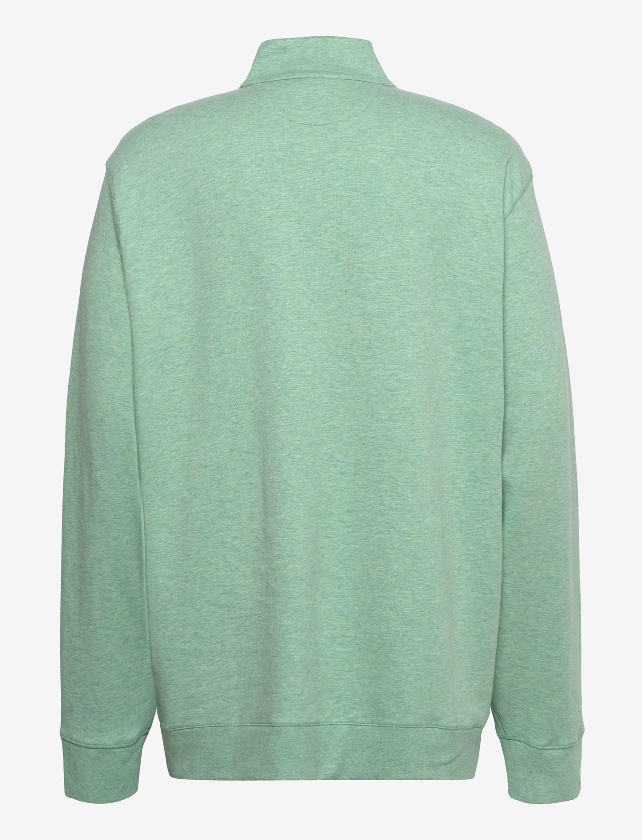 Polo Ralph Lauren - Luxury Jersey Quarter-Zip Pullover - half zip-trøjer - celadon heather/c - 1