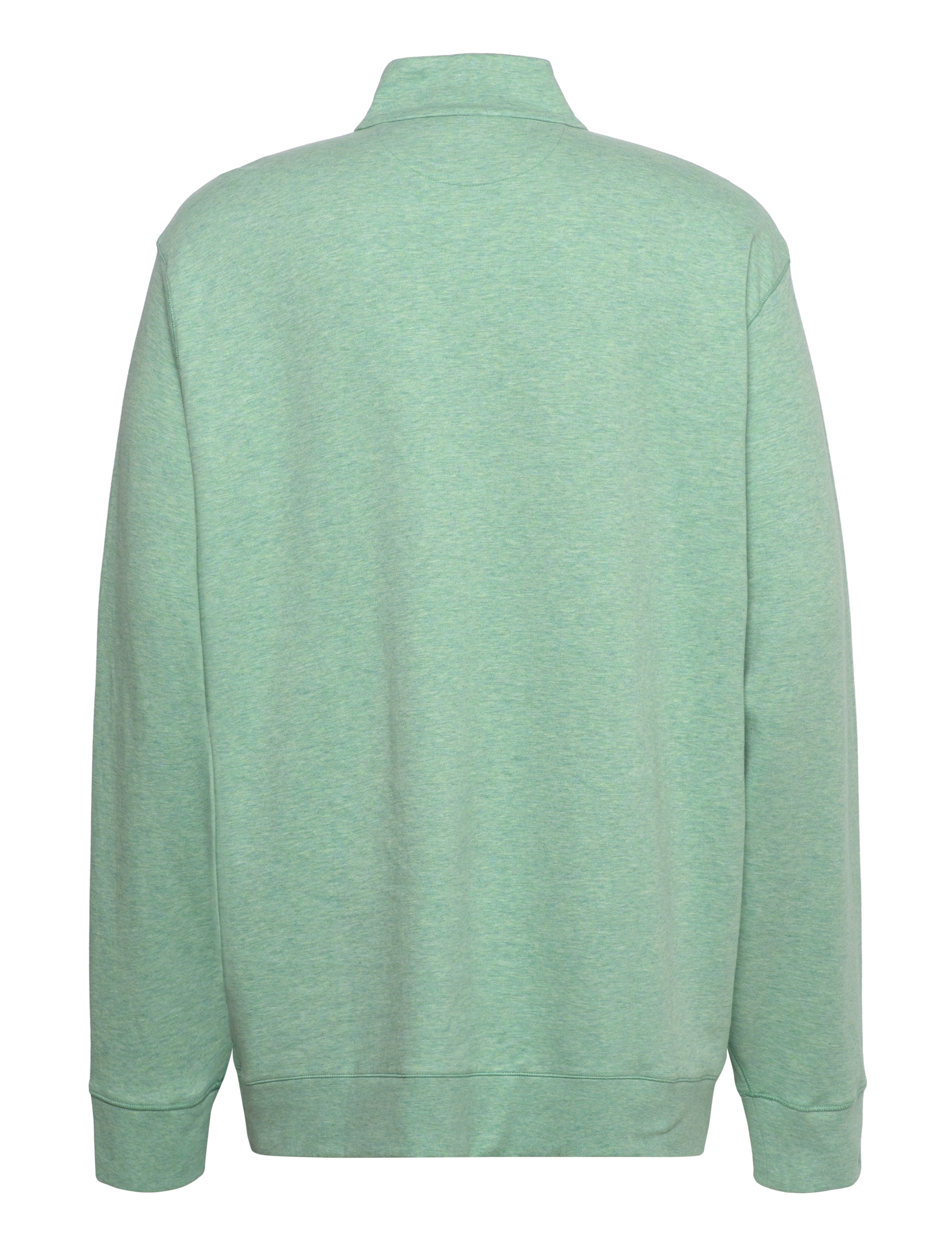 Polo Ralph Lauren - Luxury Jersey Quarter-Zip Pullover - half zip-trøjer - celadon heather/c - 1