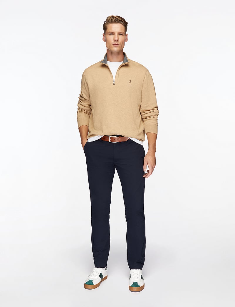 Polo Ralph Lauren - Luxury Jersey Quarter-Zip Pullover - shop efter anledning - classic camel hea - 2