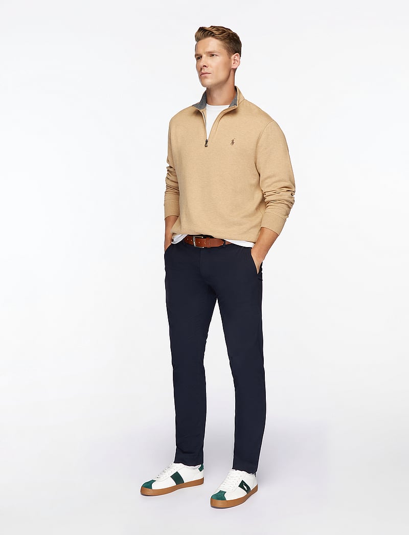 Polo Ralph Lauren - Luxury Jersey Quarter-Zip Pullover - shop efter anledning - classic camel hea - 3