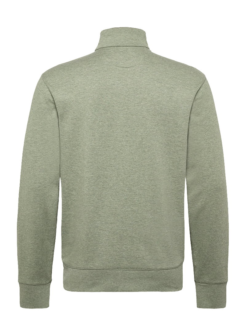 Polo Ralph Lauren - Luxury Jersey Quarter-Zip Pullover - half zip-trøjer - greenery heather - 1
