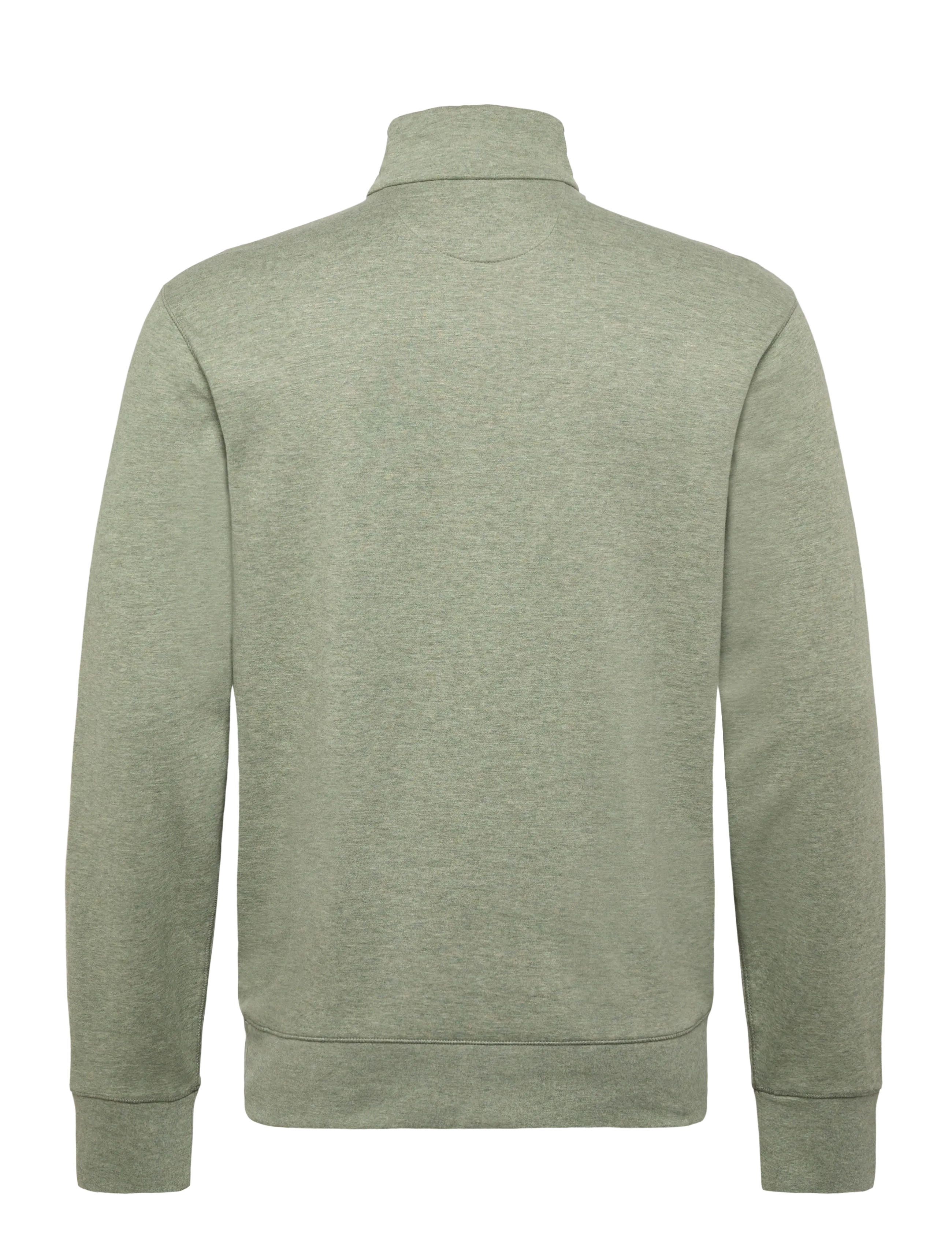 Polo Ralph Lauren - Luxury Jersey Quarter-Zip Pullover - half zip jumpers - greenery heather - 1