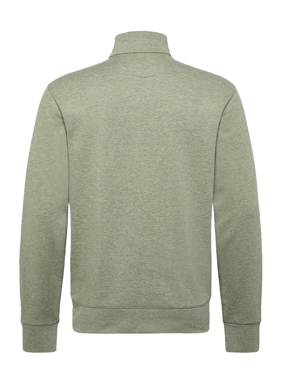 Polo Ralph Lauren - DOUBLE KNIT JERSEY-LSL-KNT - half zip - greenery heather - 1