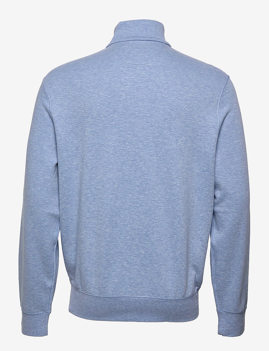 Polo Ralph Lauren - Luxury Jersey Quarter-Zip Pullover - half zip-trøjer - isle heather/c797 - 2