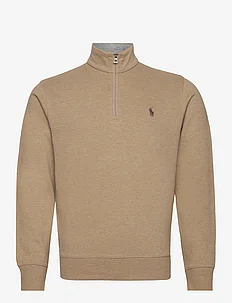 Luxury Jersey Quarter-Zip Pullover, Polo Ralph Lauren