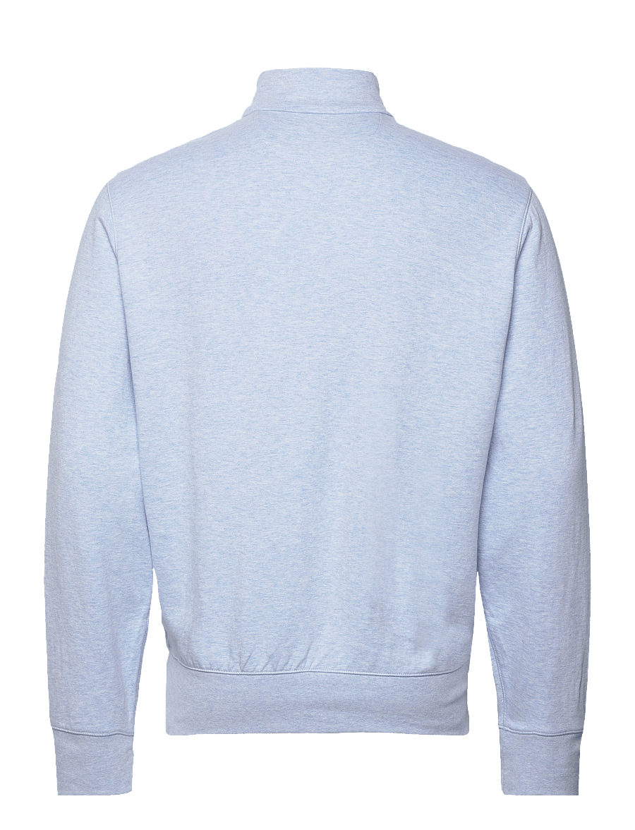 Polo Ralph Lauren - DOUBLE KNIT JERSEY-LSL-KNT - half zip - office blue heath - 2