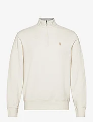 Polo Ralph Lauren - Luxury Jersey Quarter-Zip Pullover - sportiska stila džemperi - parchment cream/c - 0