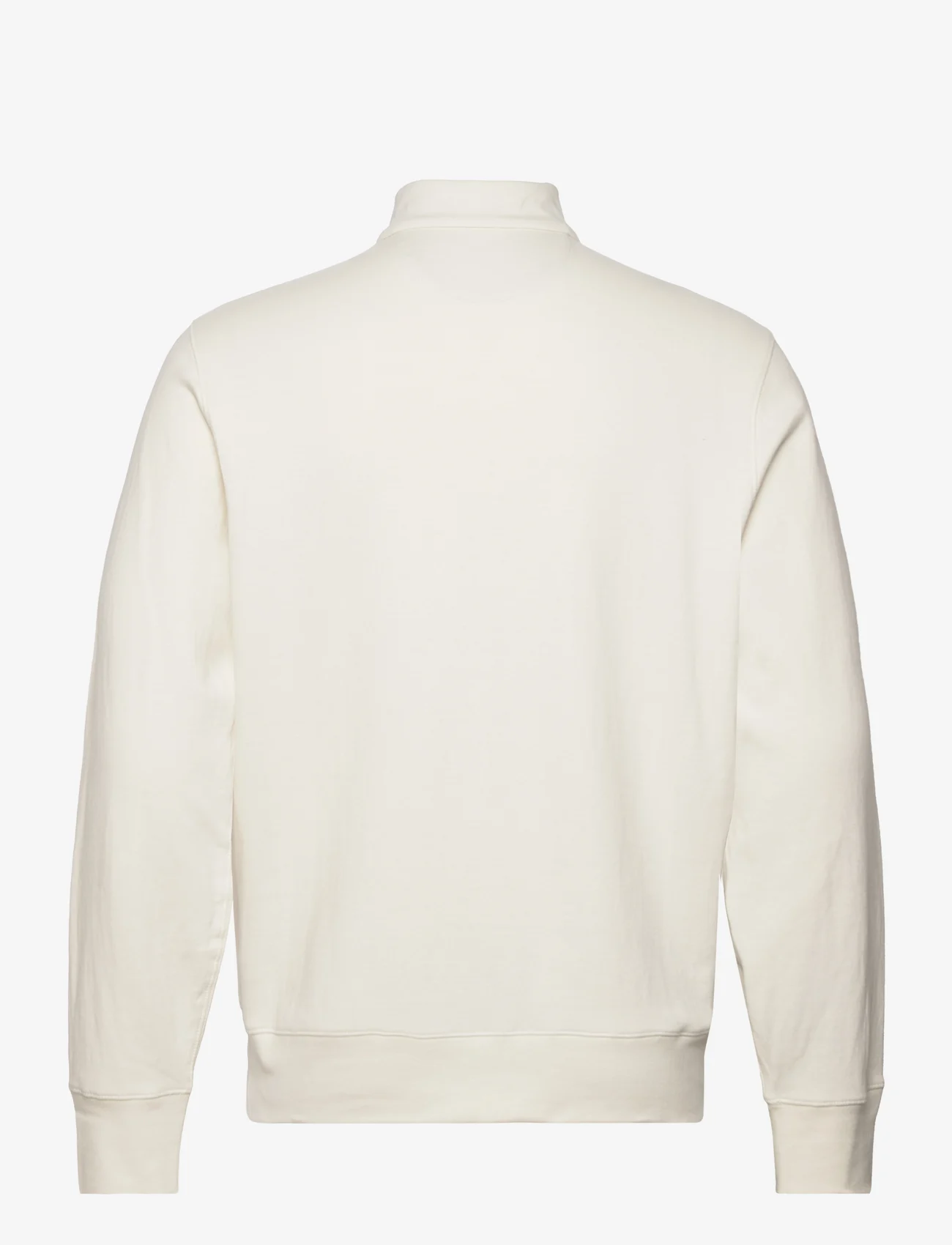 Polo Ralph Lauren - Luxury Jersey Quarter-Zip Pullover - sportiska stila džemperi - parchment cream/c - 1