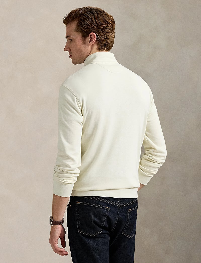 Polo Ralph Lauren - DOUBLE KNIT JERSEY-LSL-KNT - half zip-trøjer - parchment cream/c - 2
