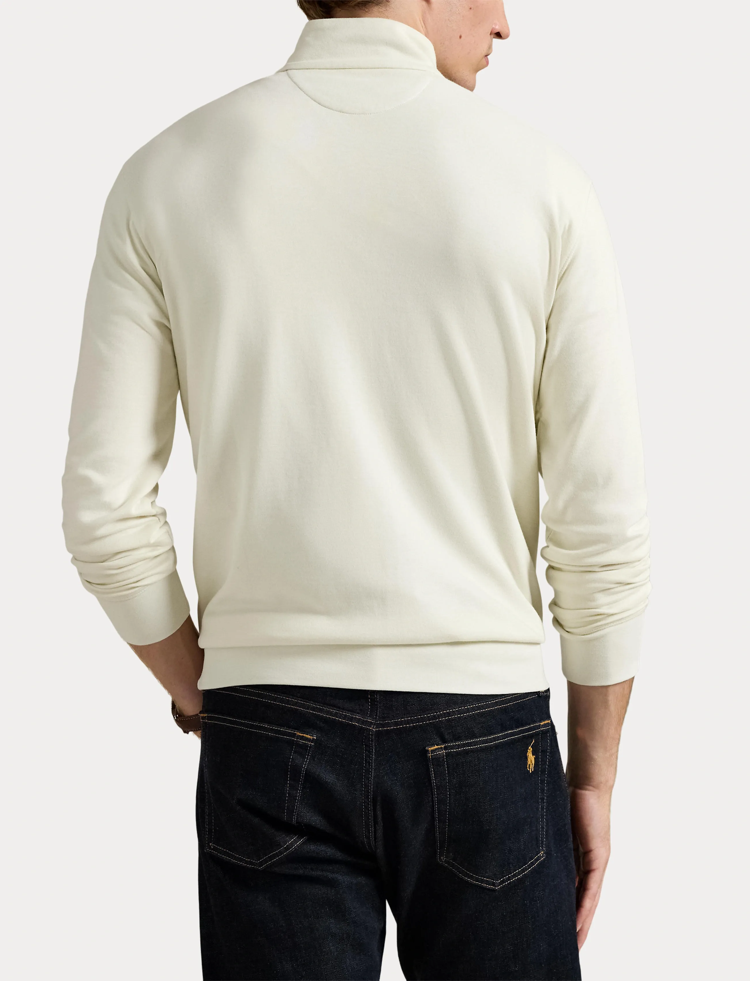 Polo Ralph Lauren Luxury Jersey Quarter-Zip Pullover långärmade t-shirts herr – bild 6