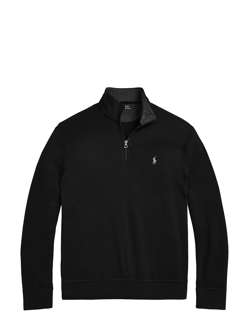Polo Ralph Lauren - DOUBLE KNIT JERSEY-LSL-KNT - medvilniniai megztiniai - polo black/c9684 - 1