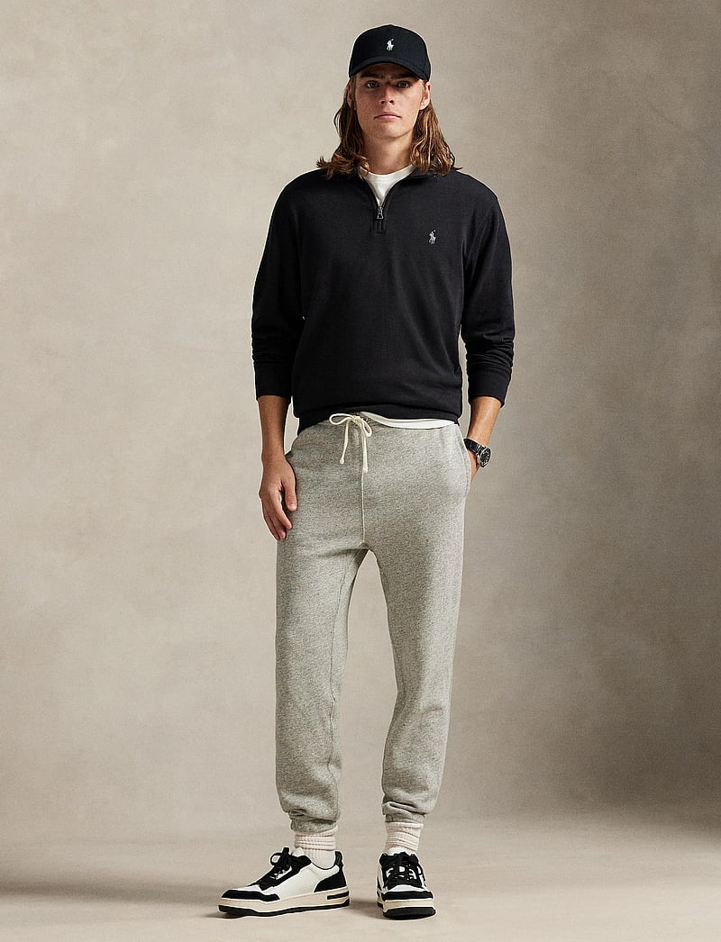 Polo Ralph Lauren - DOUBLE KNIT JERSEY-LSL-KNT - medvilniniai megztiniai - polo black/c9684 - 0