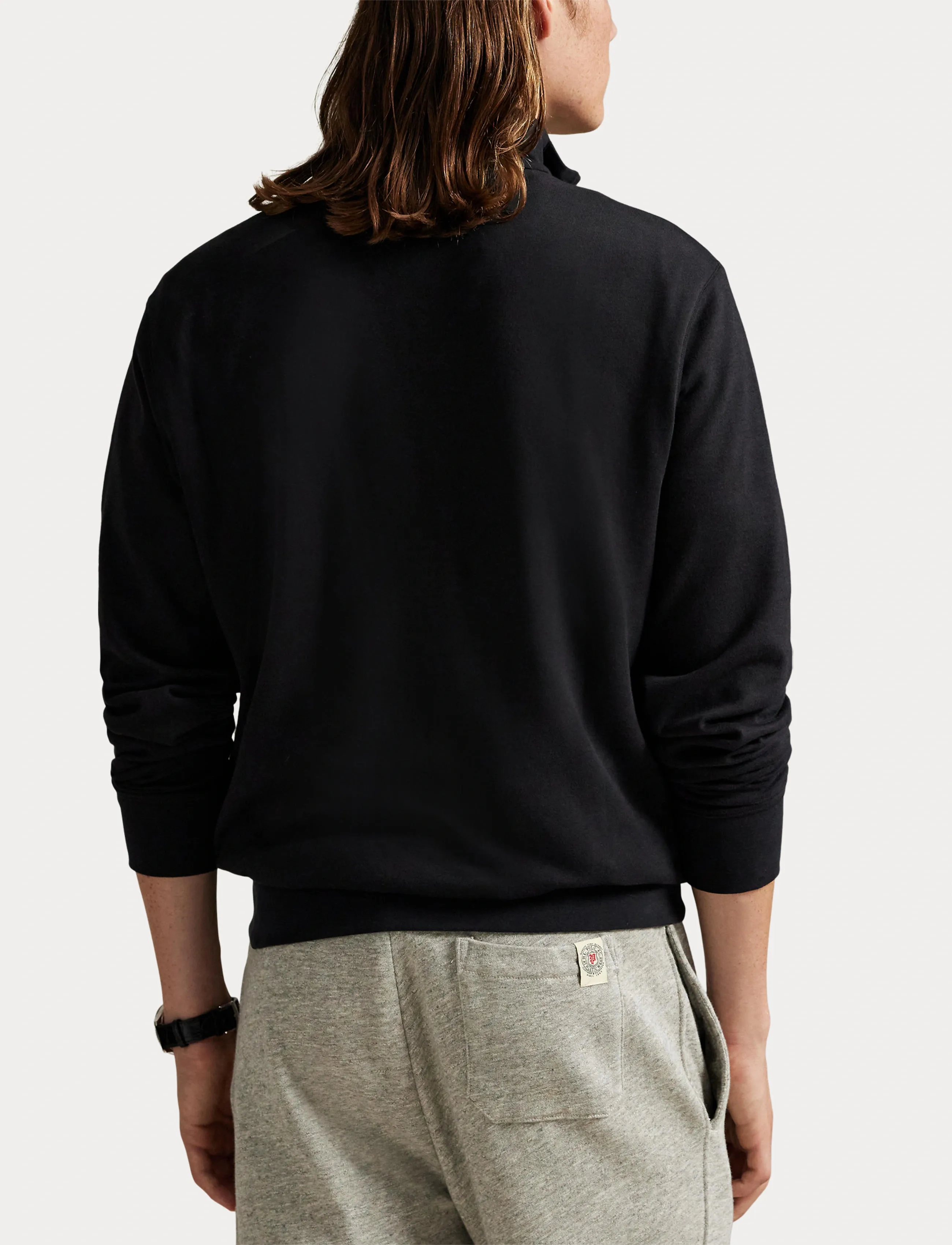 Polo Ralph Lauren Luxury Jersey Quarter-Zip Pullover långärmade t-shirts herr – bild 6