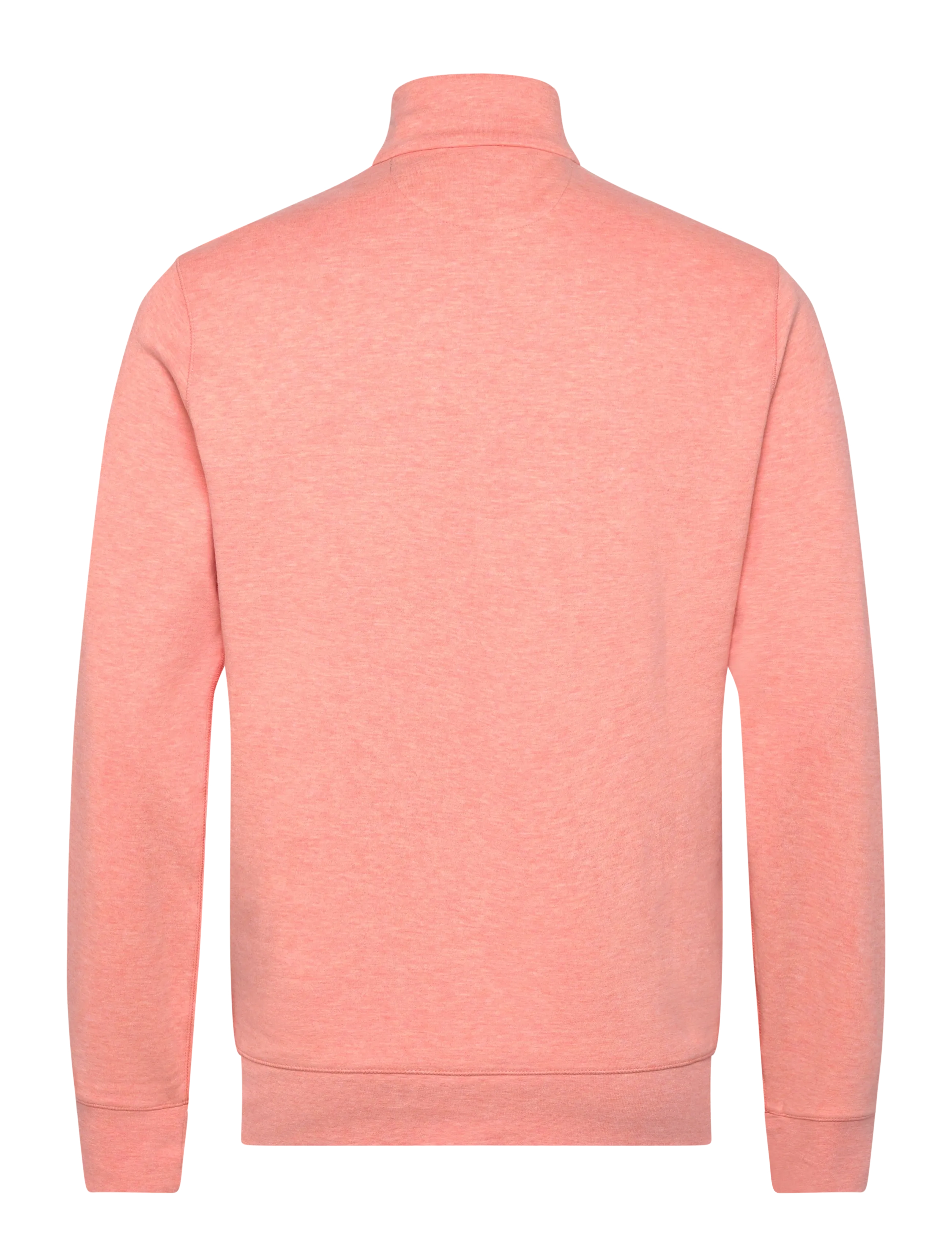 Polo Ralph Lauren - Luxury Jersey Quarter-Zip Pullover - half zip - soft orange heath - 1