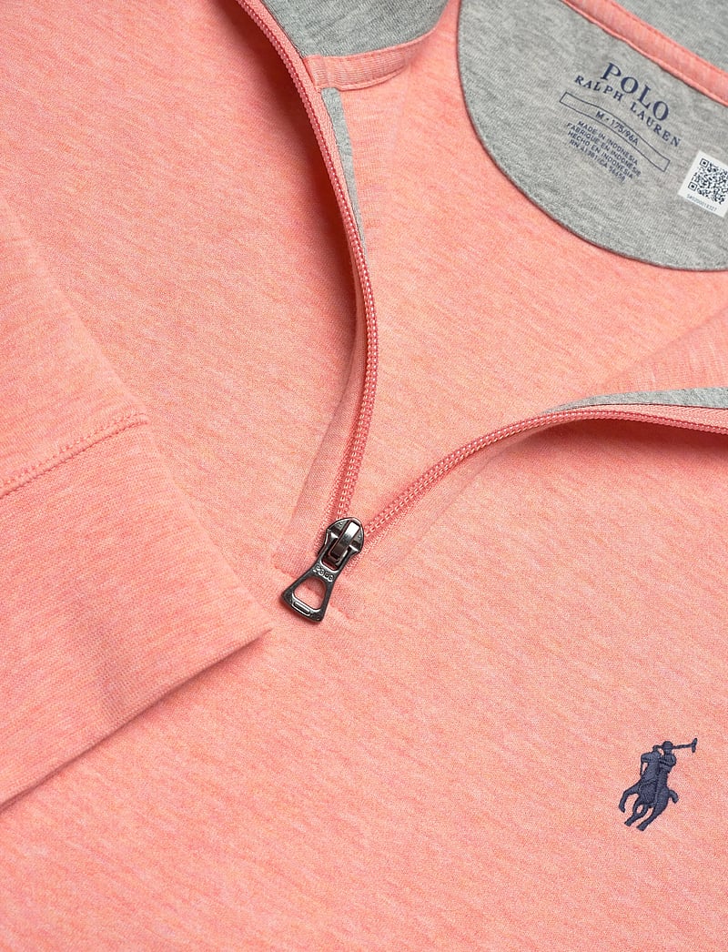 Polo Ralph Lauren - Luxury Jersey Quarter-Zip Pullover - half zip-trøjer - soft orange heath - 2