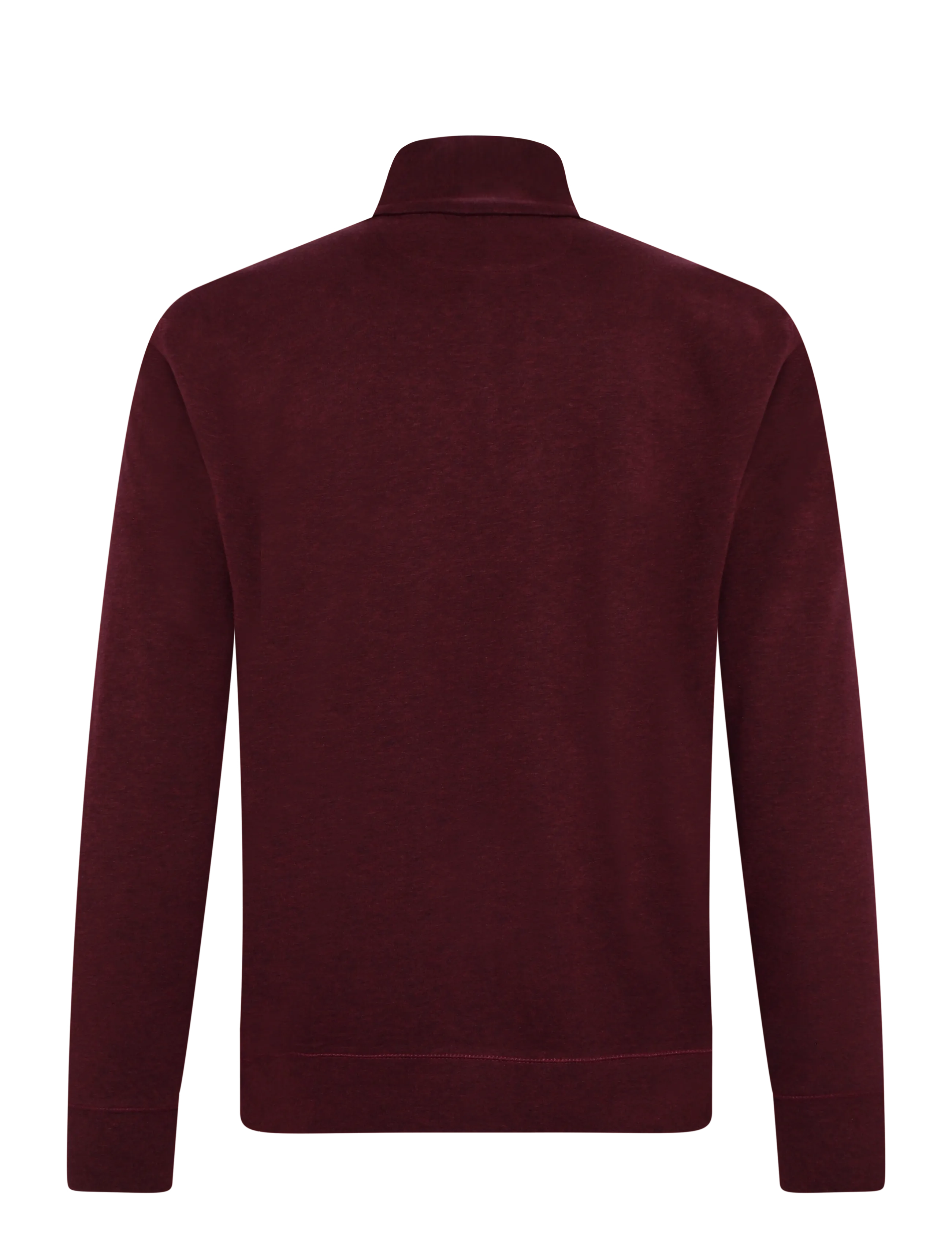 Polo Ralph Lauren - Luxury Jersey Quarter-Zip Pullover - half zip-trøjer - spring wine heath - 1