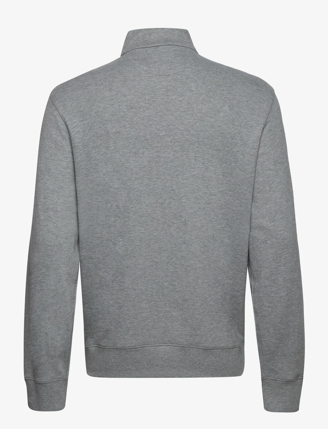 Polo Ralph Lauren - Luxury Jersey Quarter-Zip Pullover - sportiska stila džemperi - steel heather/c99 - 1