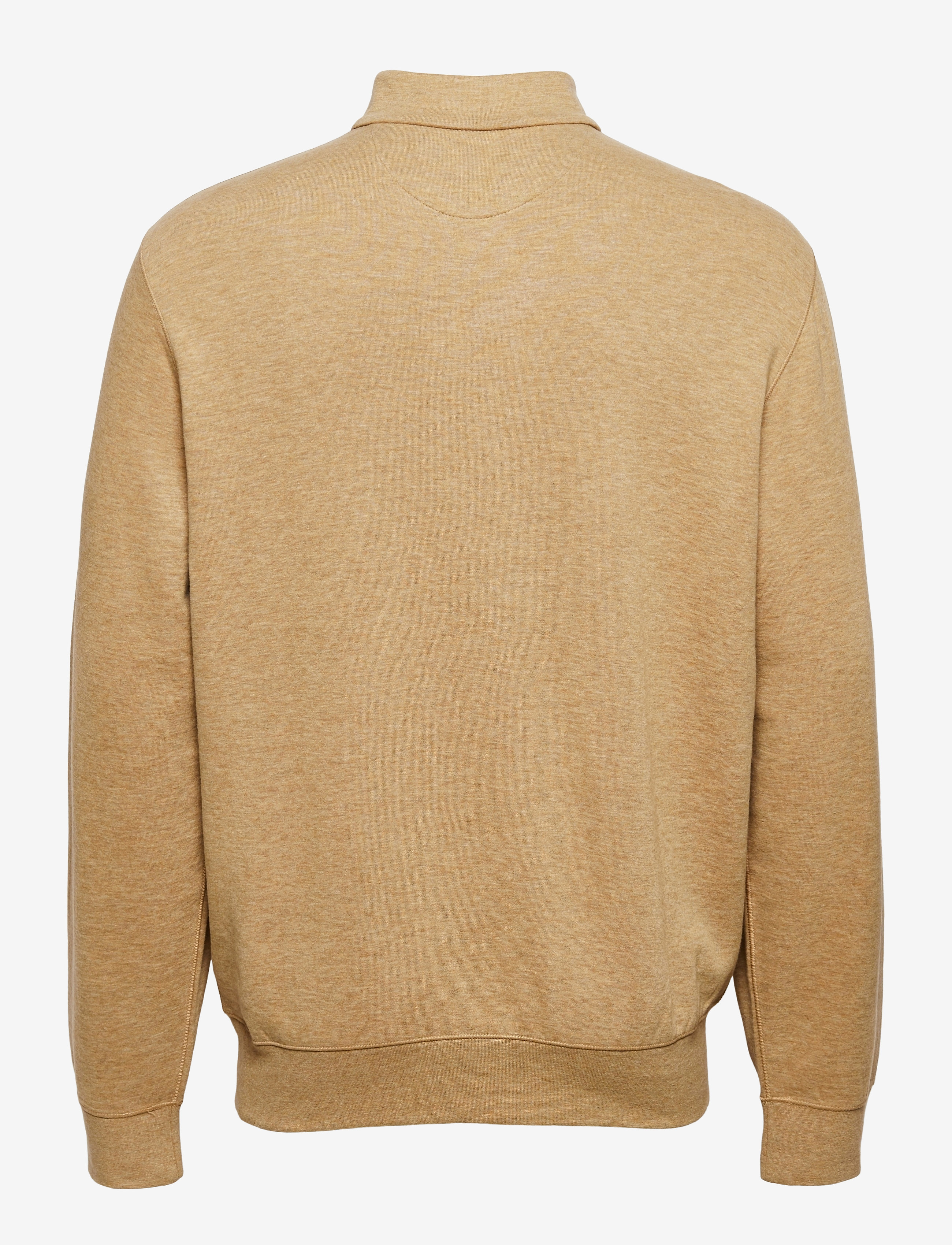 Polo Ralph Lauren - Luxury Jersey Quarter-Zip Pullover - mænd - tan/brn pp - 2