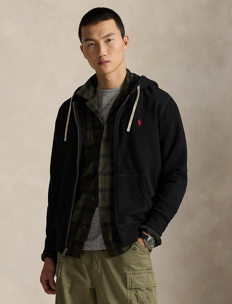 Polo Ralph Lauren - RL FLEECE-LSL-KNT - kapuzenpullover - polo black - 0