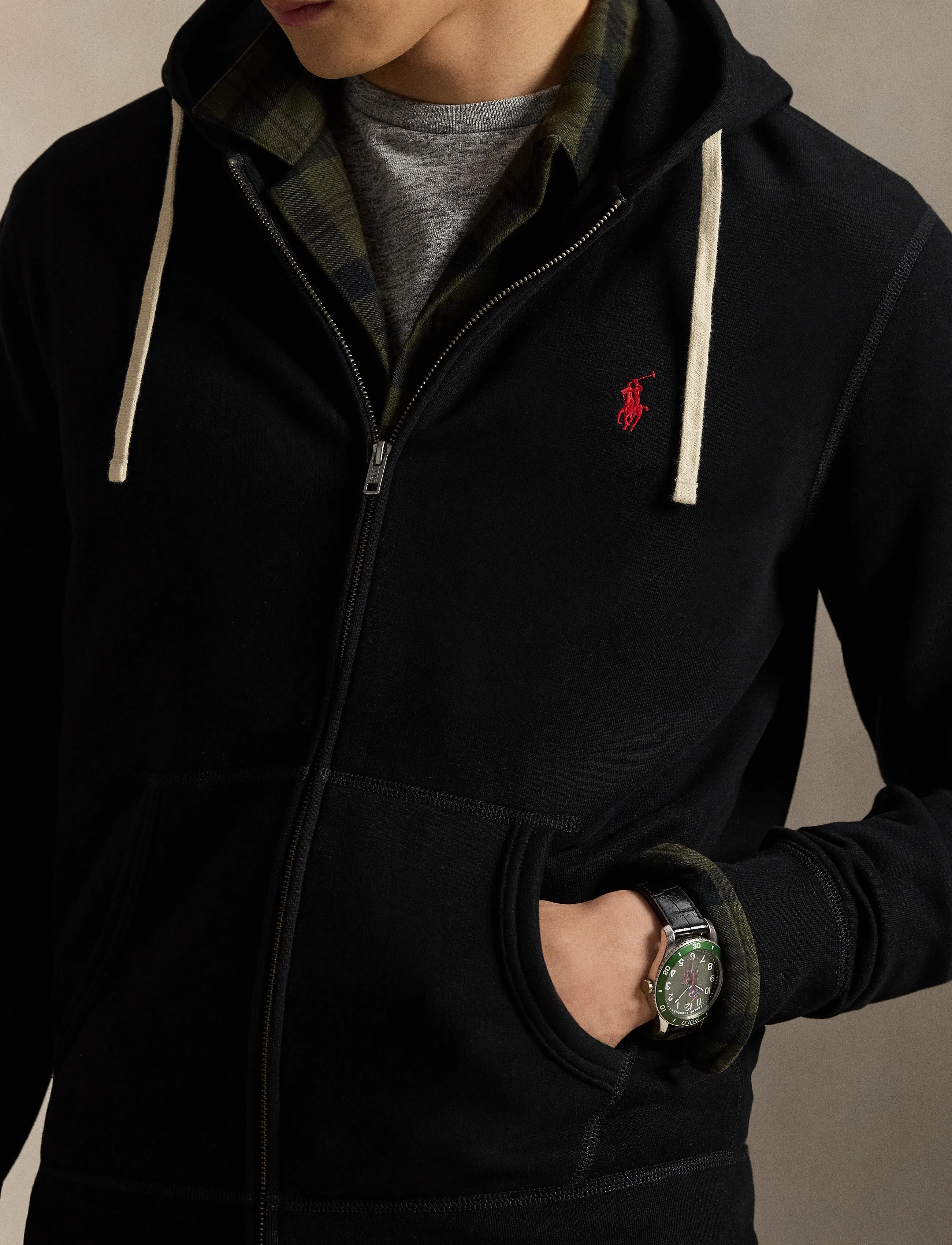 Polo Ralph Lauren - RL FLEECE-LSL-KNT - kapuzenpullover - polo black - 5