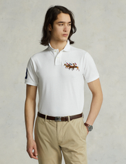 Polo Ralph Lauren - Custom Slim Fit Triple-Pony Polo Shirt - short-sleeved polos - white - 0