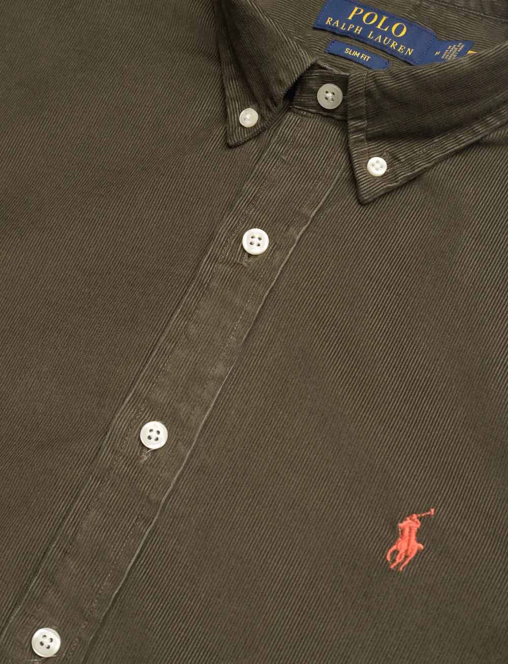 Polo Ralph Lauren - Slim Fit Corduroy Shirt - flauels skyrtur - canopy olive - 2