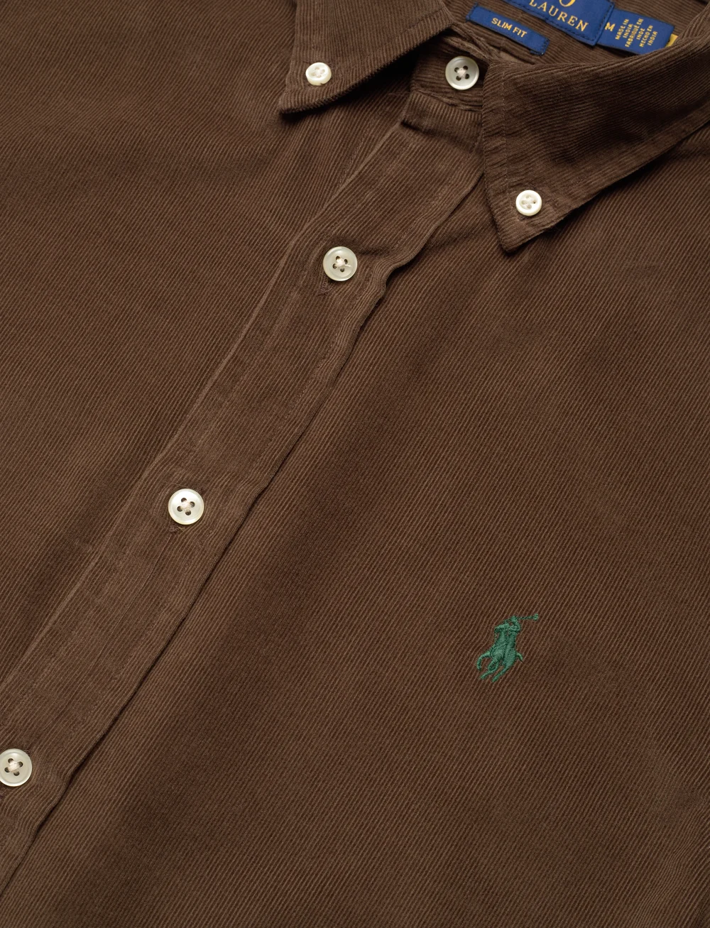 Polo Ralph Lauren - Slim Fit Corduroy Shirt - flauels skyrtur - chocolate mousse - 4