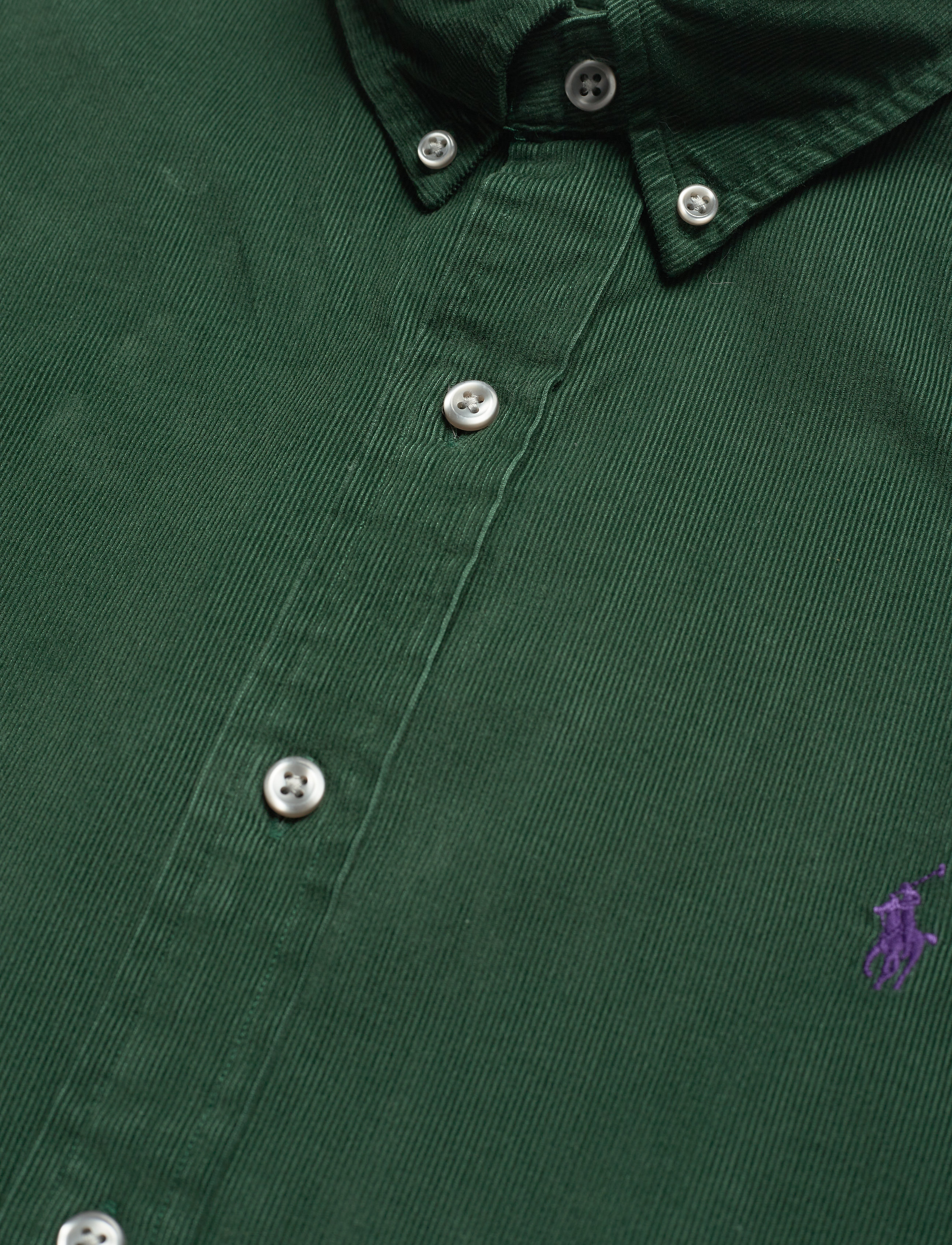 Polo Ralph Lauren - Slim Fit Corduroy Shirt - college green - 4