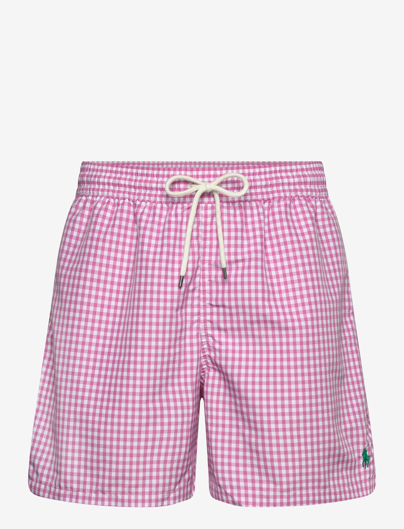 Polo Ralph Lauren - 5.75-Inch Traveler Classic Swim Trunk - swim shorts - resort rose gingh - 0
