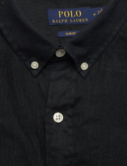 Polo Ralph Lauren - PIECE DYE LINEN-SLBDPPCS - linasest riidest särgid - polo black - 3