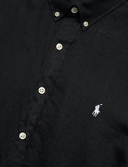Polo Ralph Lauren - PIECE DYE LINEN-SLBDPPCS - linasest riidest särgid - polo black - 4