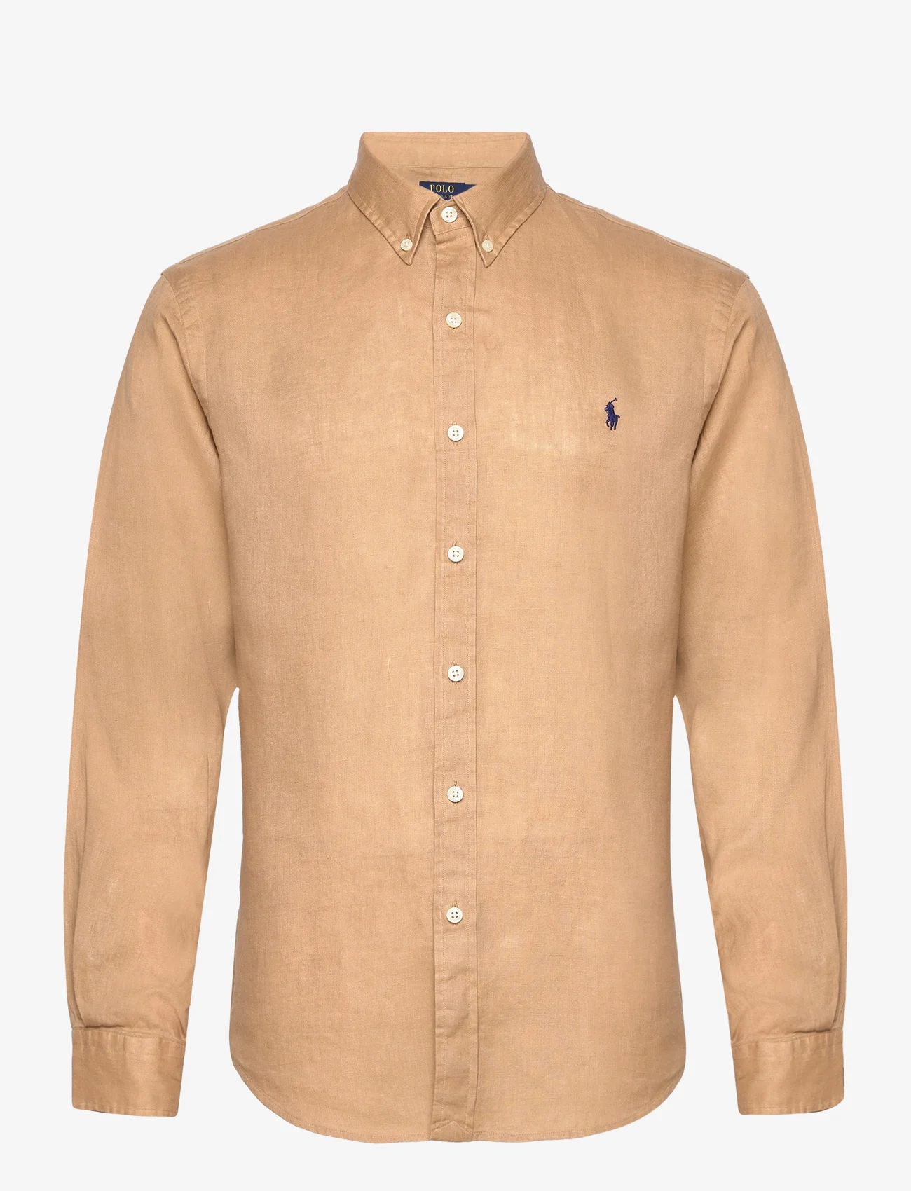 Polo Ralph Lauren - Slim Fit Linen Shirt - hørskjorter - vintage khaki - 1