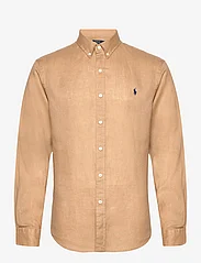Polo Ralph Lauren - Slim Fit Linen Shirt - hørskjorter - vintage khaki - 1
