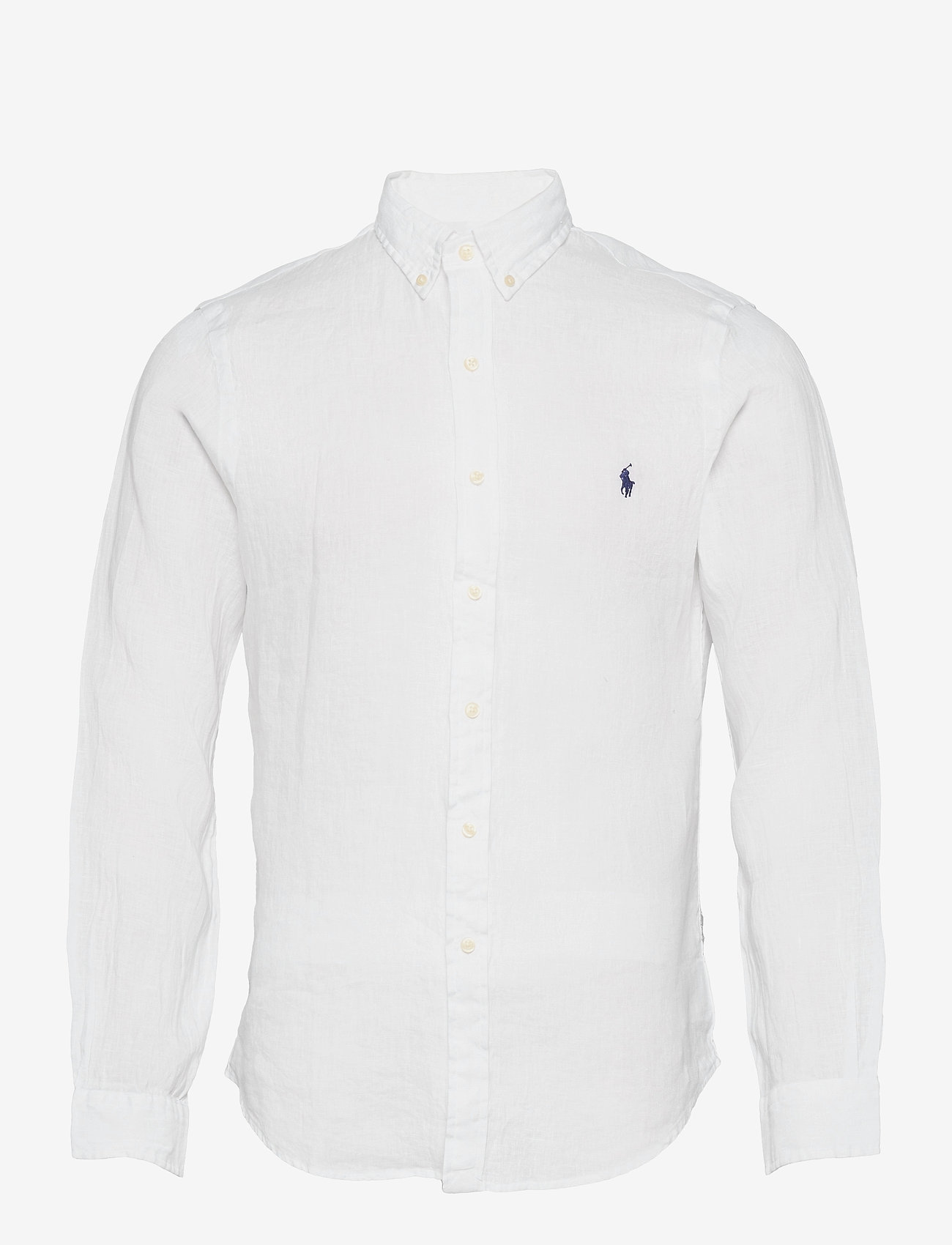 Polo Ralph Lauren - Slim Fit Linen Shirt - hørskjorter - white - 1