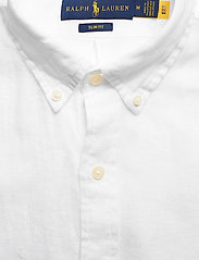 Polo Ralph Lauren - Slim Fit Linen Shirt - hørskjorter - white - 3