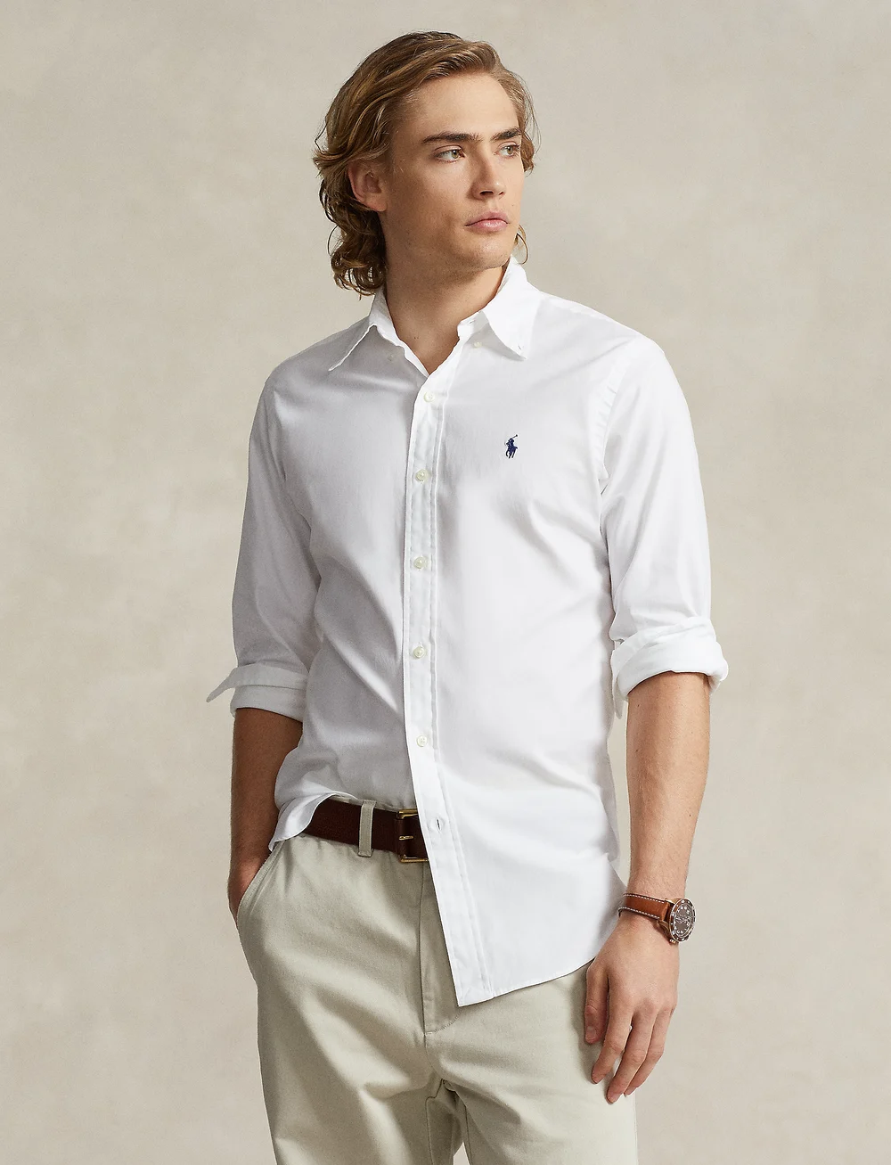 Polo Ralph Lauren Custom Fit Stretch Oxford Shirt Oxford shirts Boozt