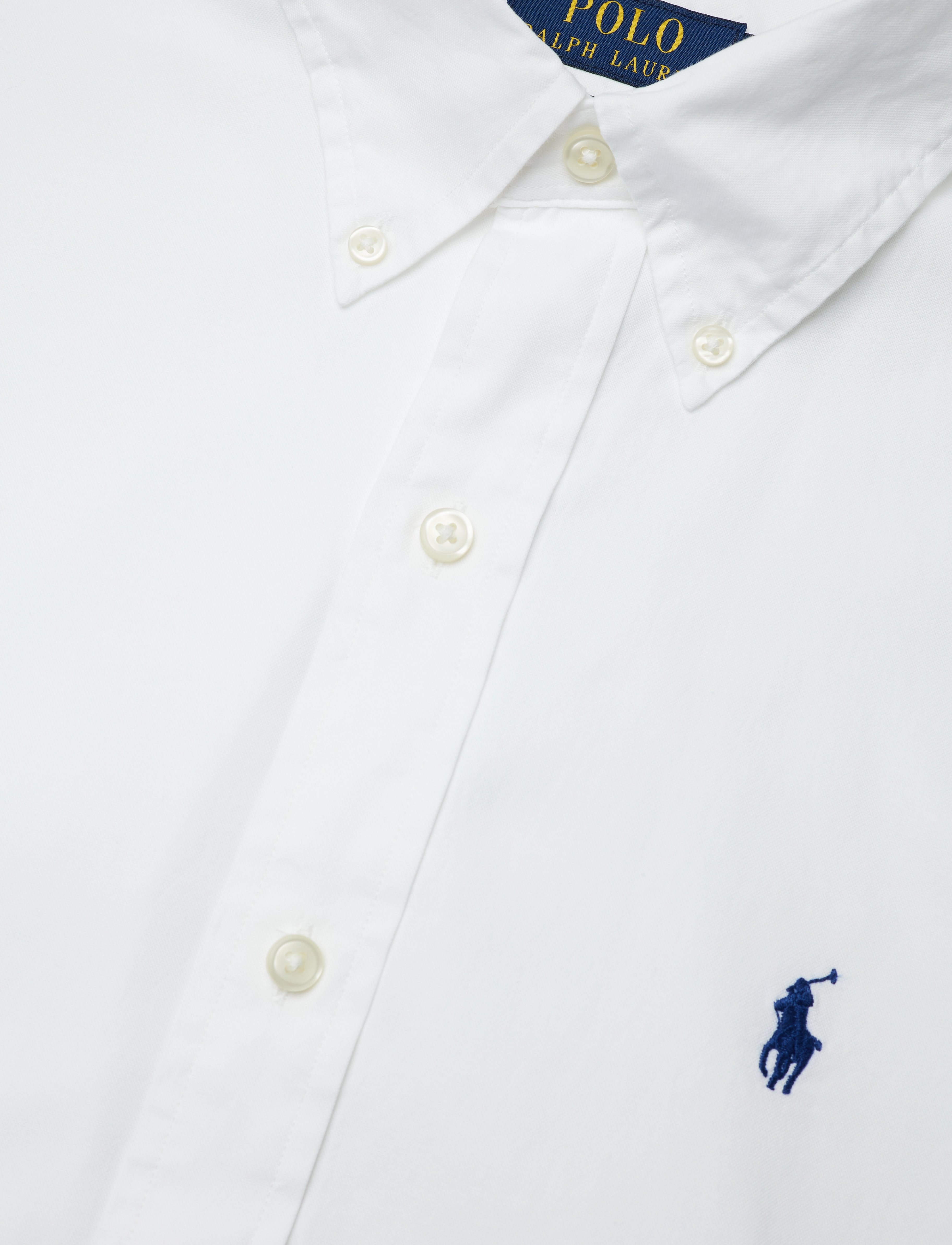 Polo Ralph Lauren - Custom Fit Stretch Oxford Shirt - 5026b white - 4