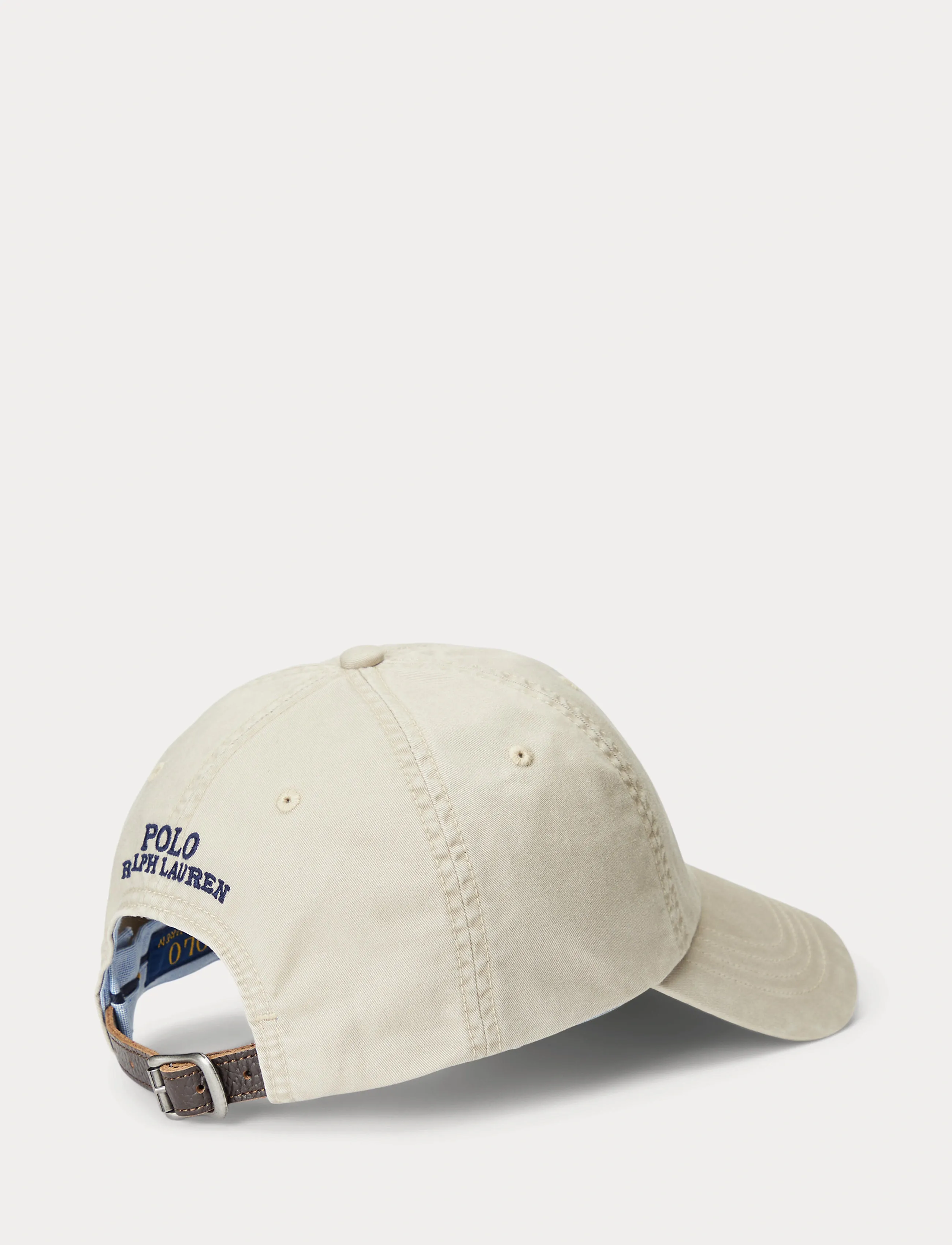 Polo Ralph Lauren Stretch-Cotton Twill Ball Cap, Mænd, Klassisk Baseball Cap, Beige, Str: ONE SIZE