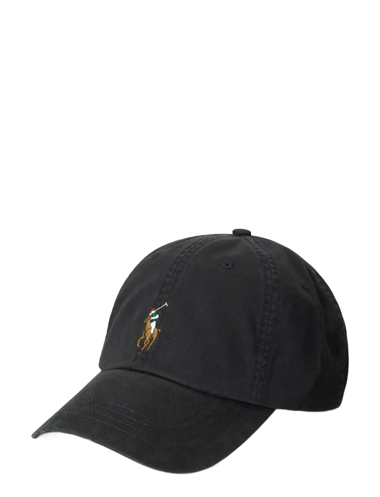Stretch-Cotton Twill Ball Cap - POLO BLACK