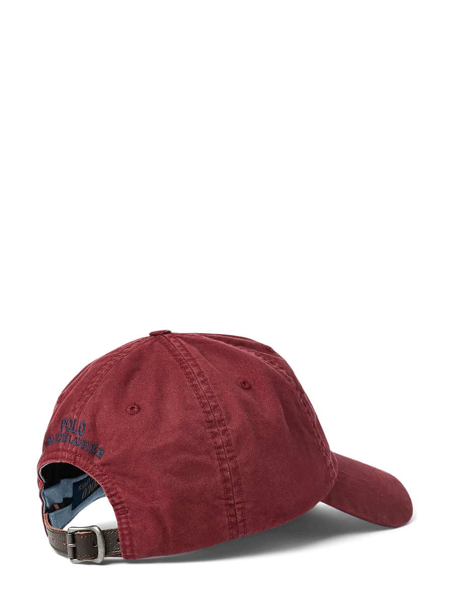 Polo Ralph Lauren - Stretch-Cotton Twill Ball Cap - kappen - rich ruby - 1