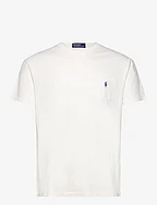 Classic Fit Cotton-Linen Pocket T-Shirt - CERAMIC WHITE